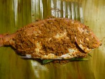 鯛のバナナリーフ包み焼きの手順画像5枚目