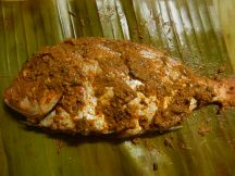 鯛のバナナリーフ包み焼きの手順画像6枚目