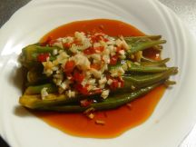 蒜蓉秋葵 （台湾風オクラのチリガーリックソース）の手順画像4枚目