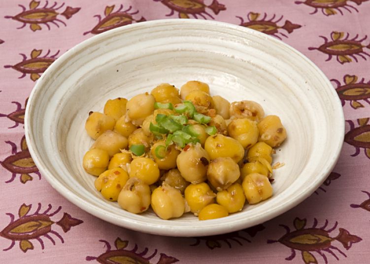 ひよこ豆のオーブン焼きの写真