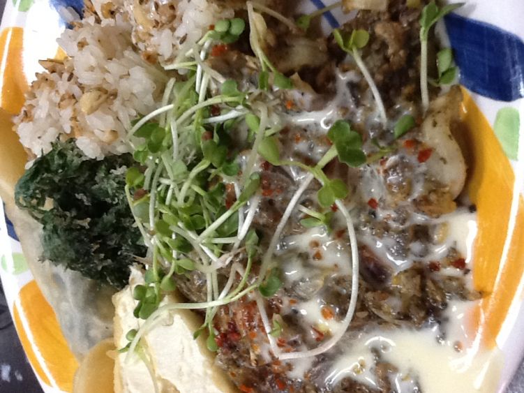 揚豆腐とひじきのカレーの写真