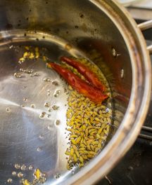 南インドの海老カレーの手順画像1枚目