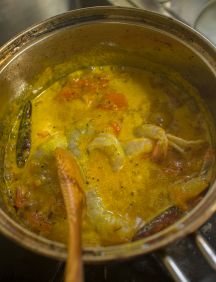 南インドの海老カレーの手順画像6枚目