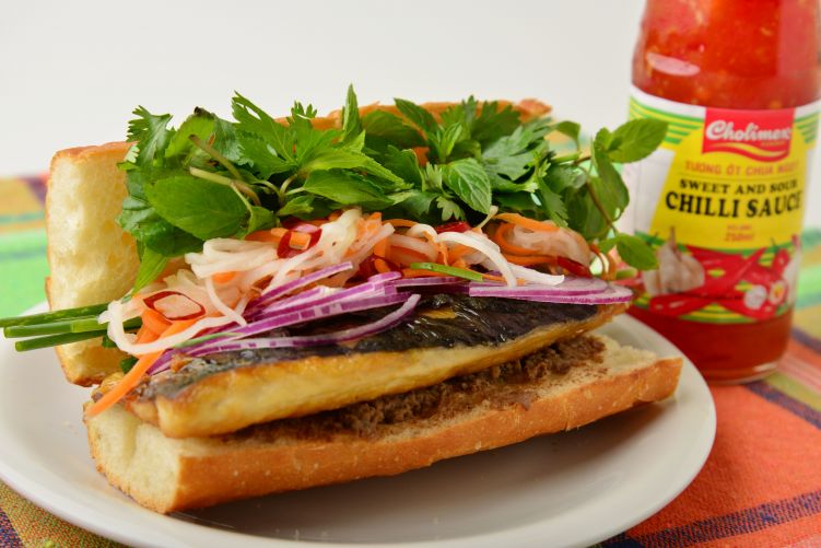 バインミー　鯖の写真