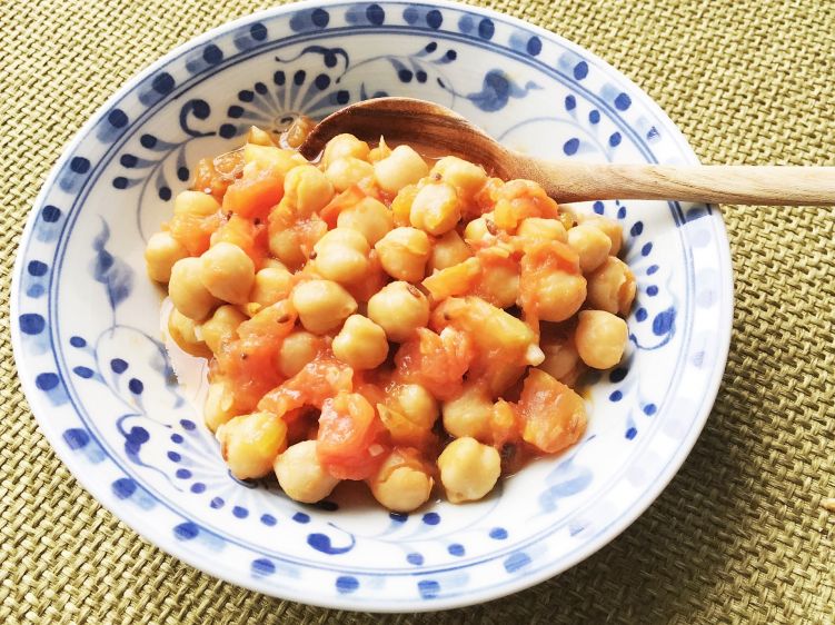 ひよこ豆のサブジの写真