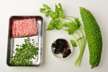 ニガウリのひき肉詰めの手順画像0枚目