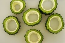 ニガウリのひき肉詰めの手順画像1枚目