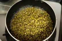 緑豆あん団子とタピオカの温かいチェーの手順画像1枚目