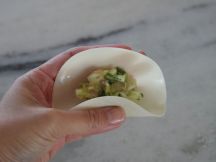 パクチー餃子の手順画像2枚目