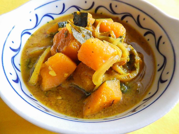 スリランカのかぼちゃカレーの写真