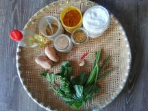 カボチャの葉とジャガイモのタルカリの手順画像0枚目