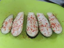 ベグンバジャ(茄子焼き）の手順画像1枚目