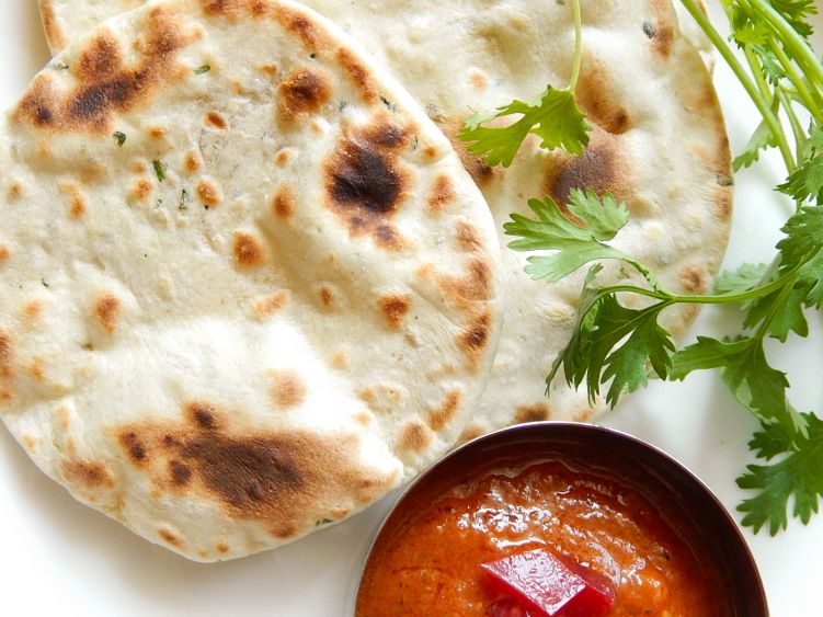 コリアンダー入りロティの写真