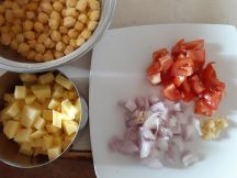 チャナカレーの手順画像1枚目