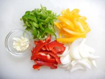 パプリカのエスニック丼の手順画像1枚目