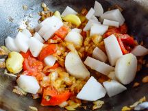 ネパールの鶏肉と大根カレーの手順画像5枚目