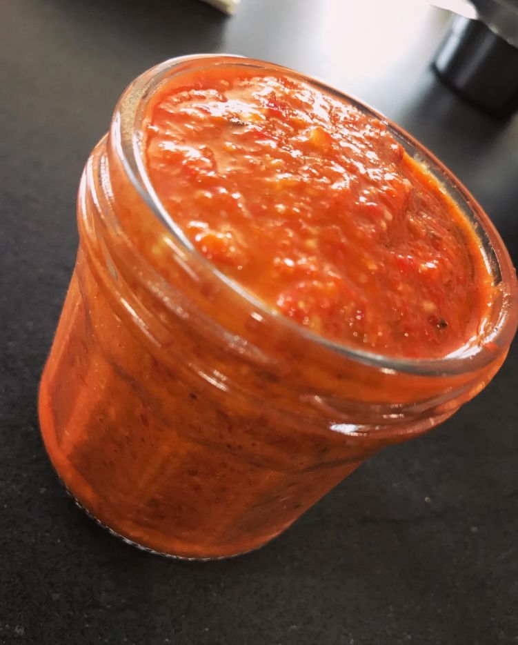 自家製ハリッサの写真