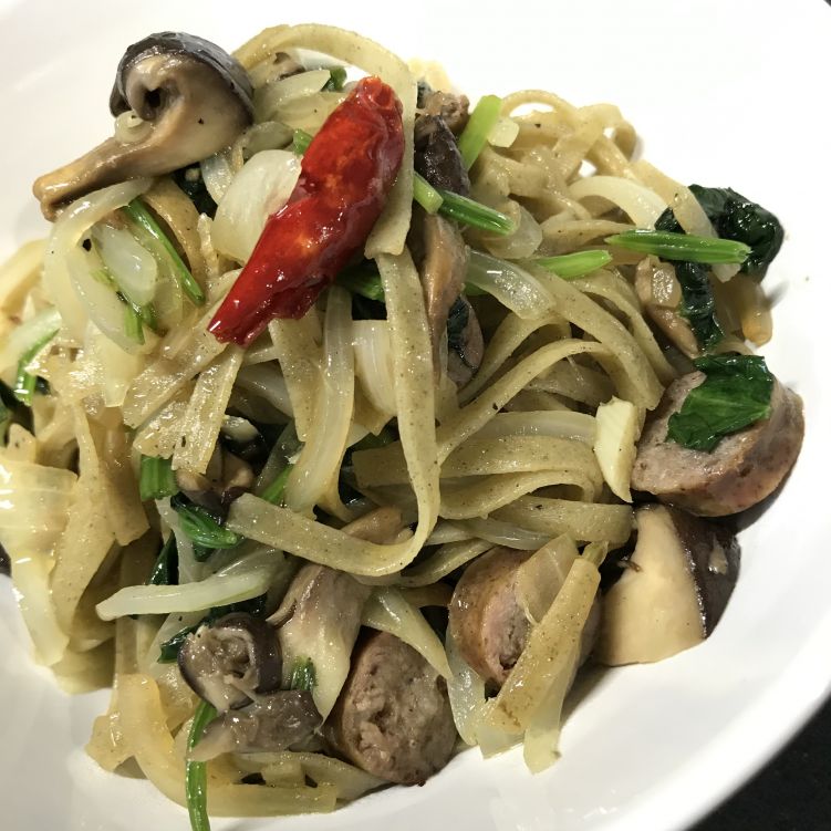 グルテンフリーパスタで和風ペペロンチーノ♪の写真