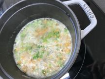 ひら豆と大根の葉のサンバルスープ♪の手順画像0枚目