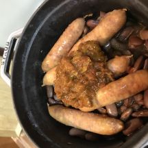 いんげん豆とソーセージのカスレの手順画像4枚目