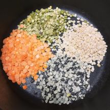 4種の豆のサンバルの手順画像1枚目