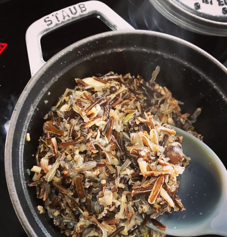 ワイルドライスのコンソメピラフ風の写真