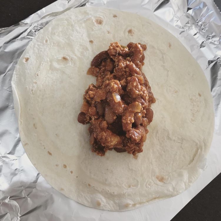 ラジマ豆でブリトー作り！の写真