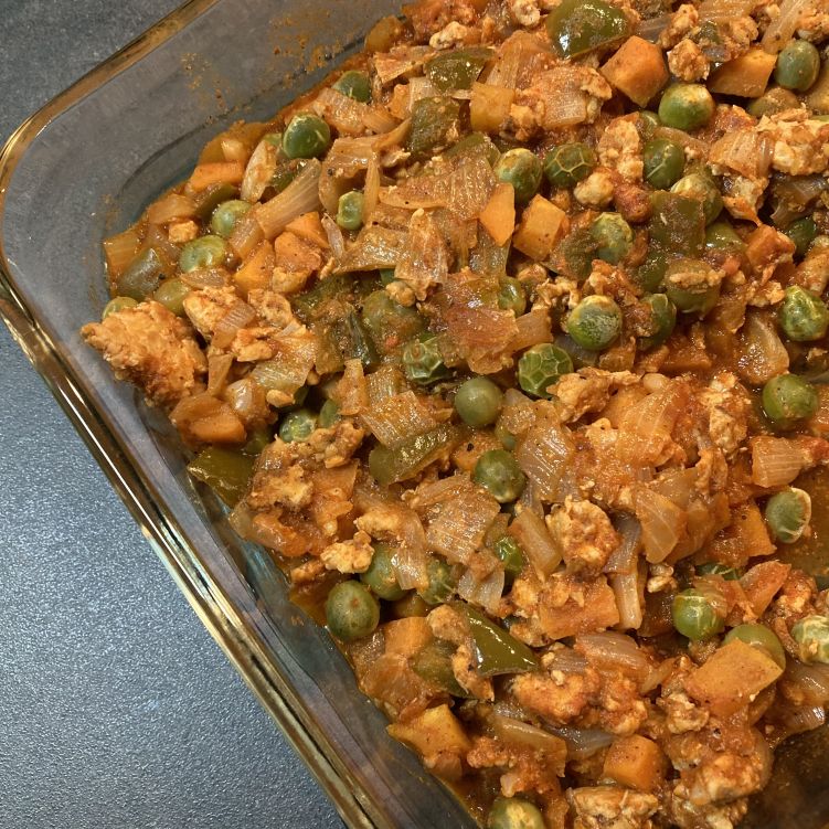 ツナパハを使ってキーマカレーの写真