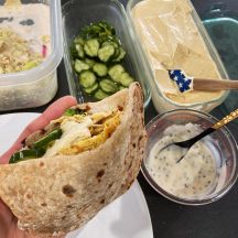 全粒粉入りピタパン（pita bread）の手順画像4枚目