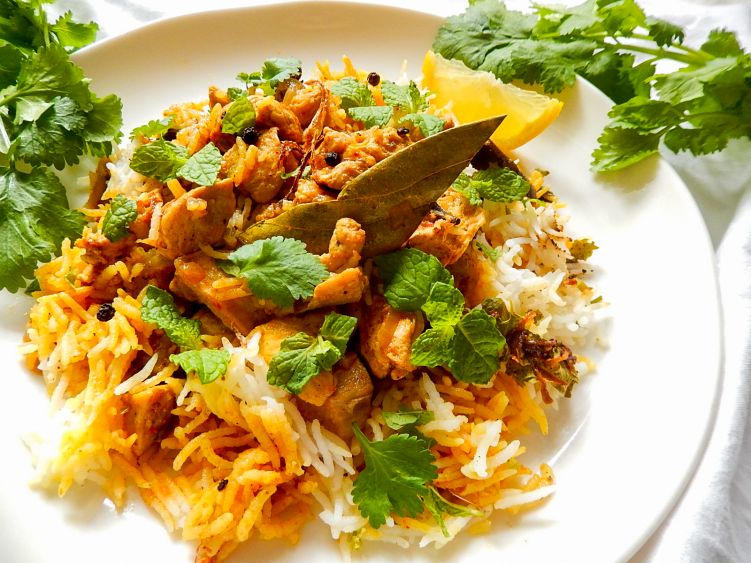 チキンビリヤニの写真