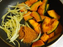 かぼちゃのサブジの手順画像2枚目