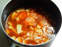 青パパイヤのサワーカレーの手順画像2枚目