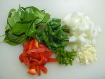 タイバジルのガパオライス風の手順画像1枚目