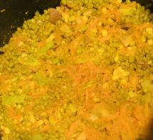 緑豆と野菜のあっさりカレー煮の手順画像2枚目