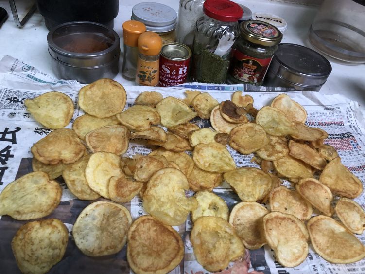手作りポテチでお好みスパイスの写真