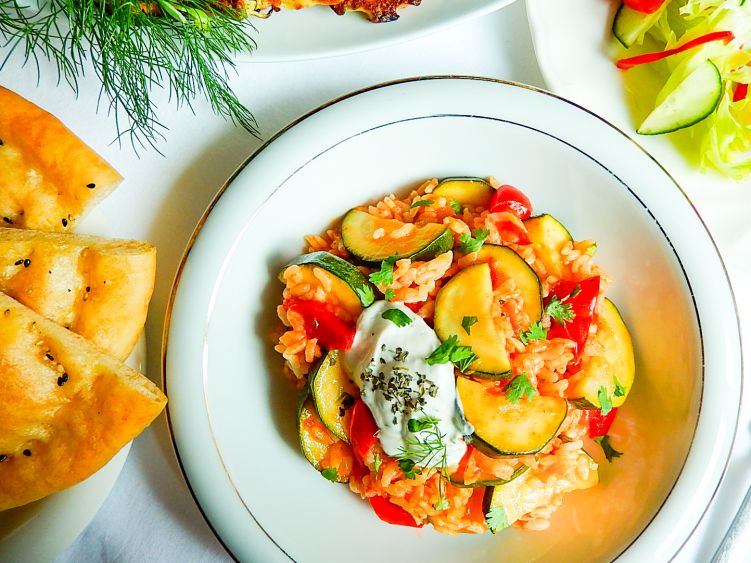 トルコ風ズッキーニの煮物の写真