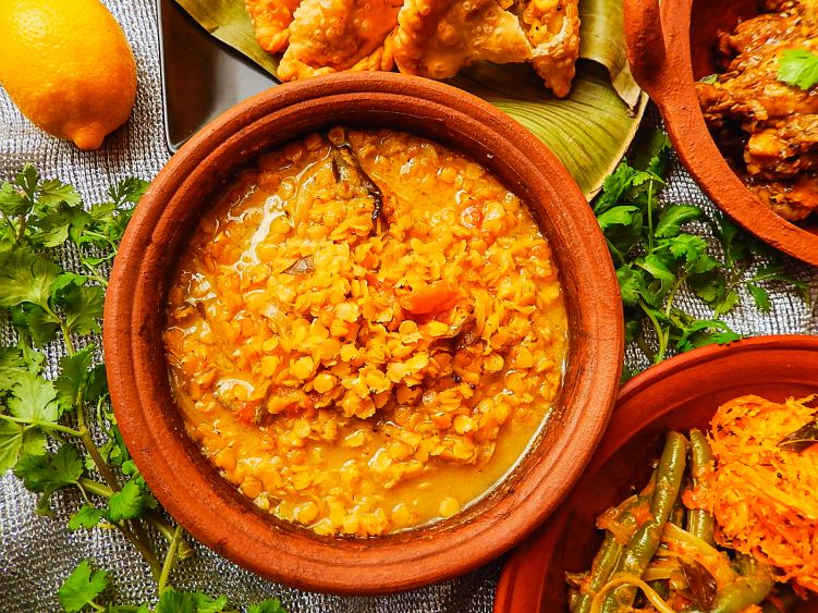 レンズ豆のカレー パリップ（本格）の写真