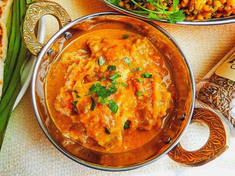 ゴア風フィッシュカレーの写真