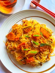 金瓜炒米粉（台湾風かぼちゃのビーフン）の手順画像8枚目